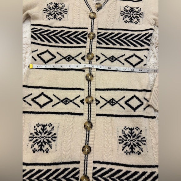 🆕 NWT Lucky Brand Cozy Nordic🎿Sweater Dress Cardigan | Size S - Picture 10 of 12